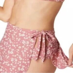 Andie The Sarong Bottom Swim Cover Ditsy Floral Rose Pink